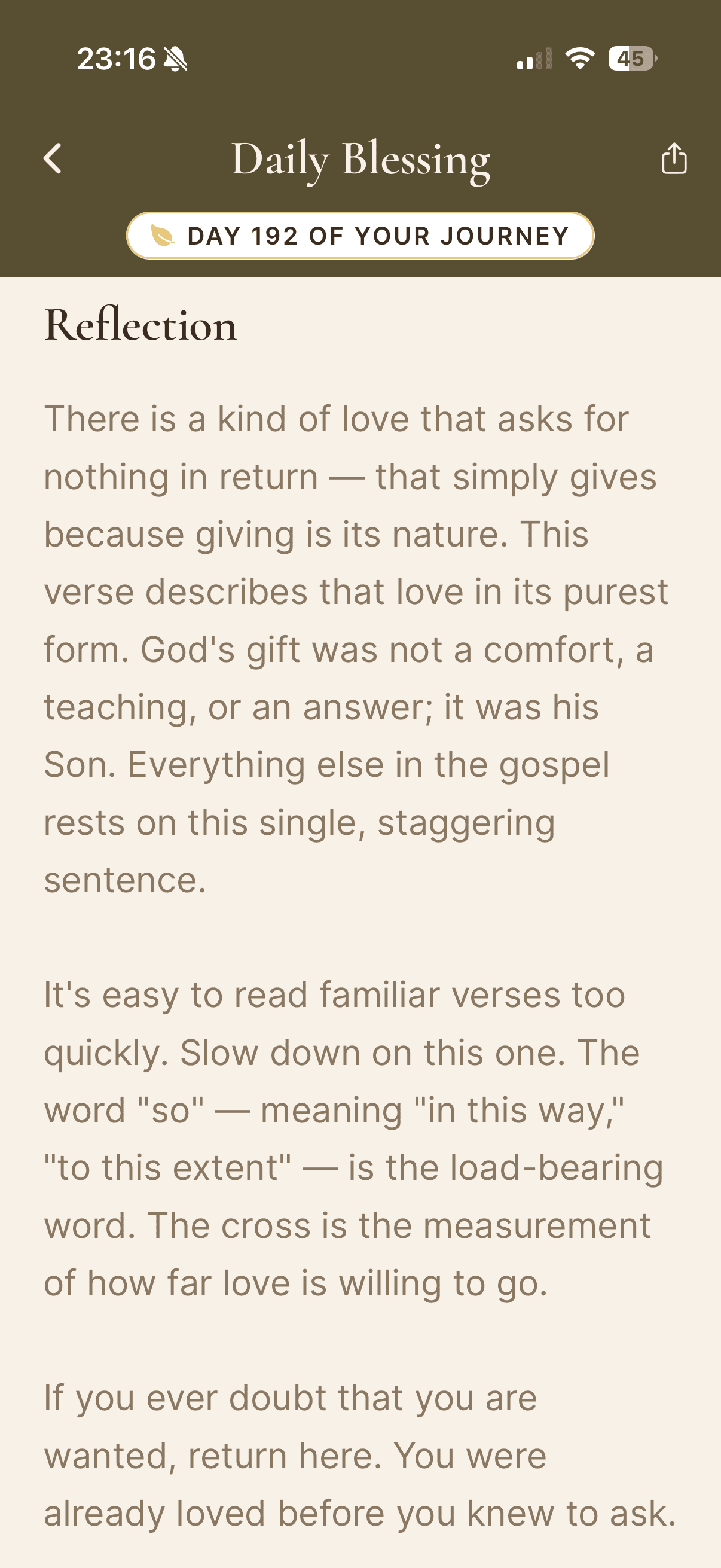 Daily Blessing — verse and prayer