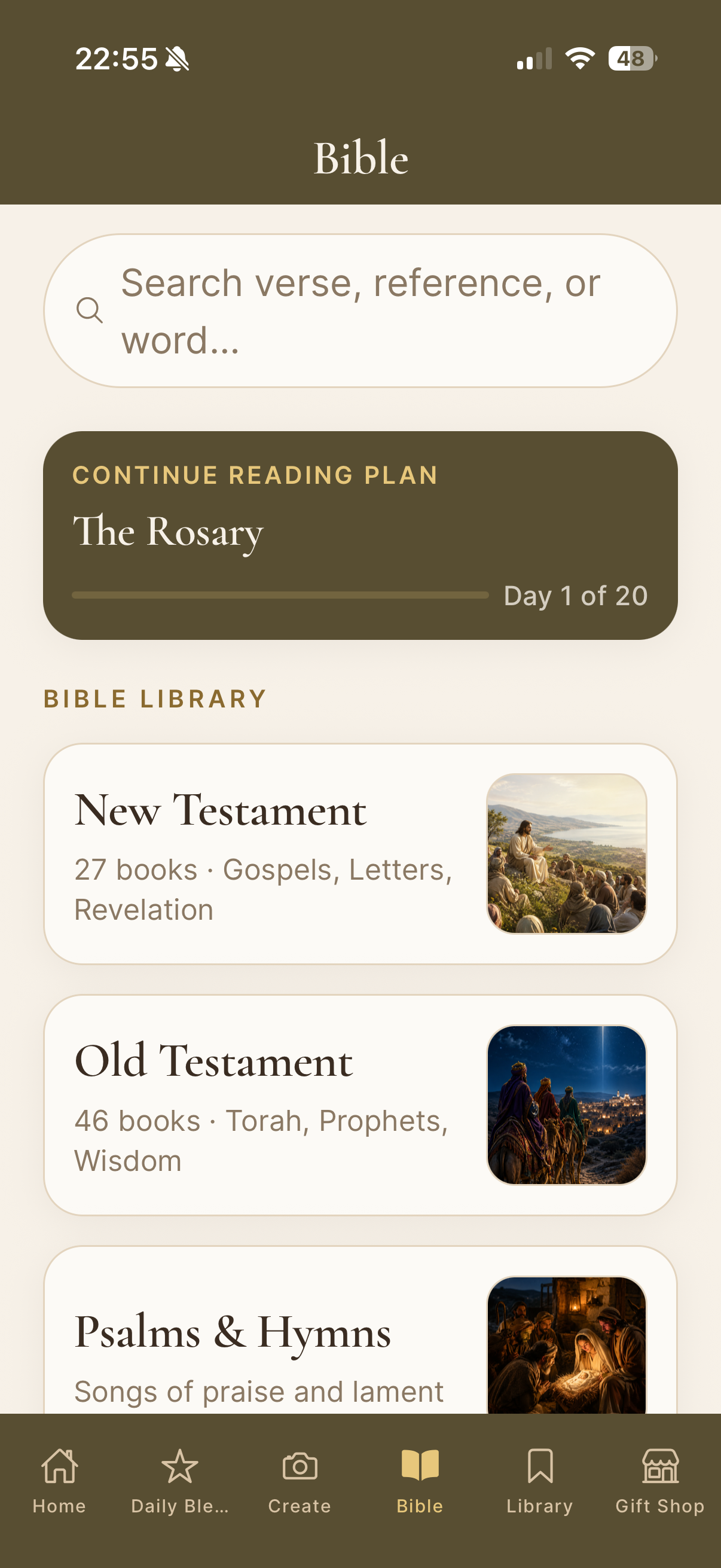 Bible — search, reading plans, and library